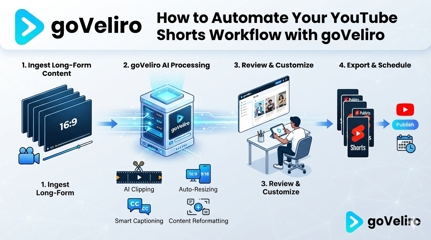 How to Automate Your YouTube Shorts Workflow with goVeliro